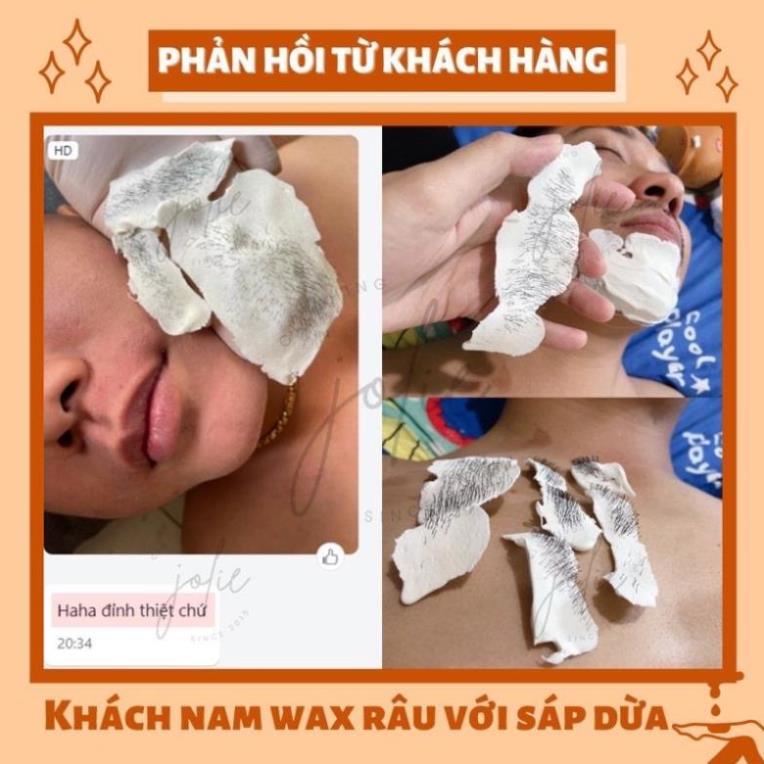 Combo triệt lông sáp wax nóng wax lông nhập khẩu tặng mỡ trăn nguyên chất triệt lông nách, tay, chân....