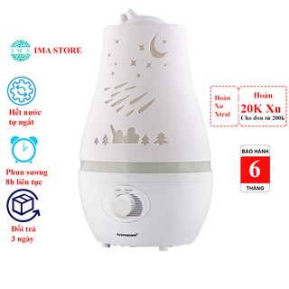 Máy Phun Sương Tạo Ẩm Hồ Điệp Dung Tích Siêu Lớn, Làm Mát, Đèn Led 7 Màu, Tự Tắt Khi Hết Nước