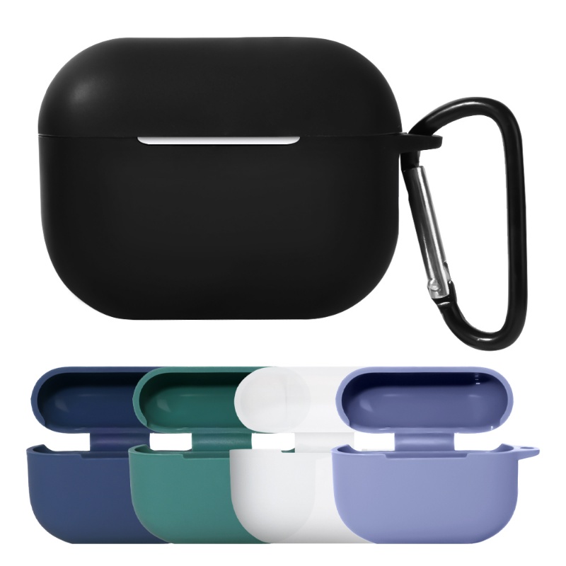 Vỏ Bảo Vệ Hộp Sạc Tai Nghe Iphone Airpods Pro2 Bằng Silicon Mềm Chất Lượng Cao Kèm Móc Xoay 360 Độ Tiện Dụng° Bảo Vệ Đầy Đủ
