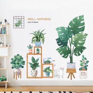 Decal dán tường khu vườn xanh