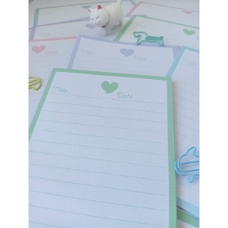 Giấy note học từ vựng, giấy viết thư màu pastel. Khổ a6