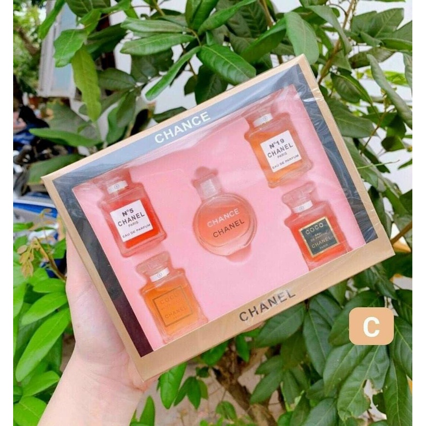 [ Free Ship 50k] Bộ sưu tập nước hoa chanel 5 chai mini thơm bỏ túi | Thế Giới Skin Care