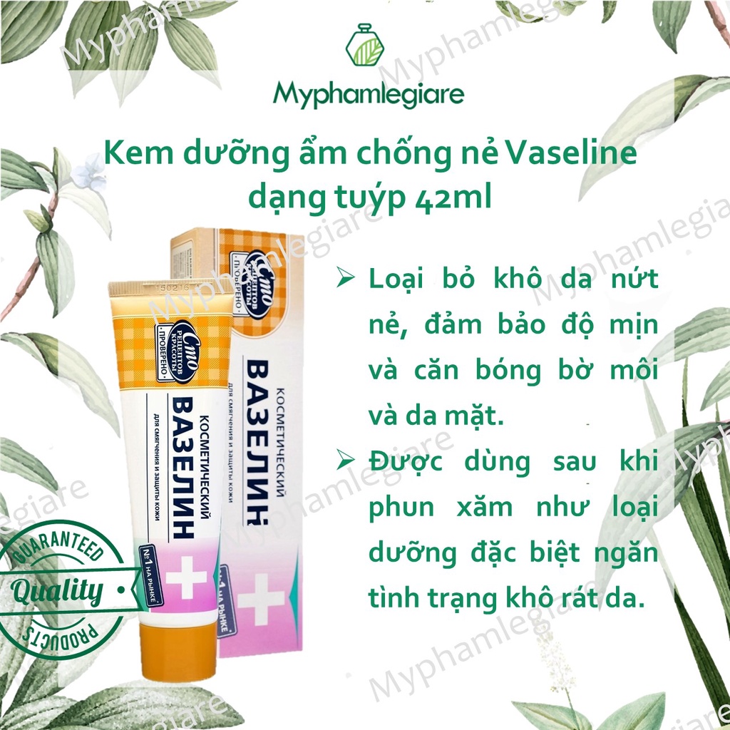 Kem chống nẻ Vaseline Nga dạng tuýp 42ml