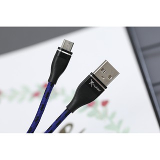 Cáp sạc Micro 2m xmobile LTMP Xanh navy
