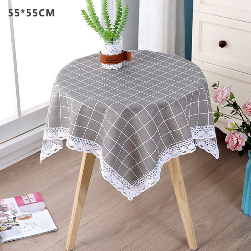 Khăn trải bàn vải lanh cotton sang trọng đẹp mắt