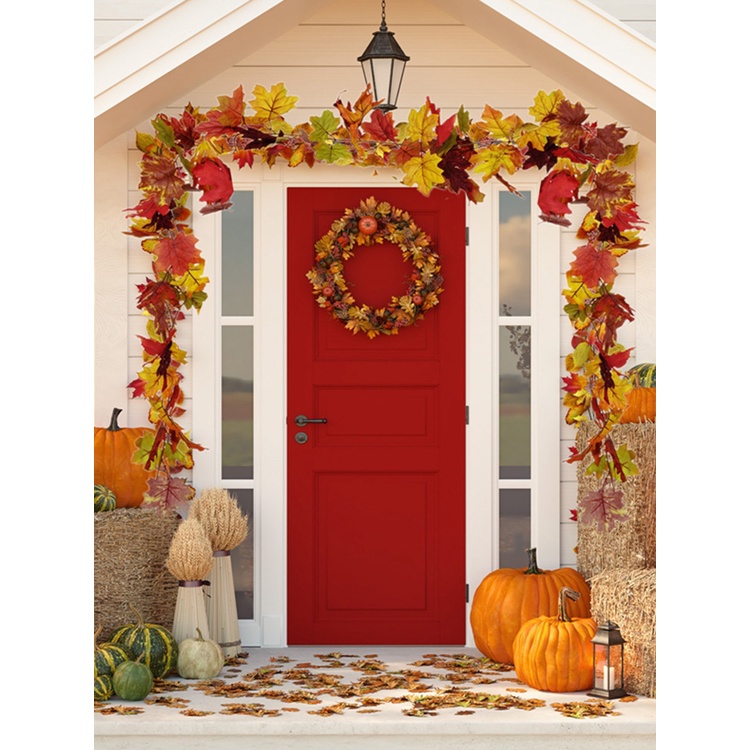 Dây Lá Phong Nhân Tạo Dùng Trang Trí Lễ Tạ Ơn / Halloween / Giáng Sinh