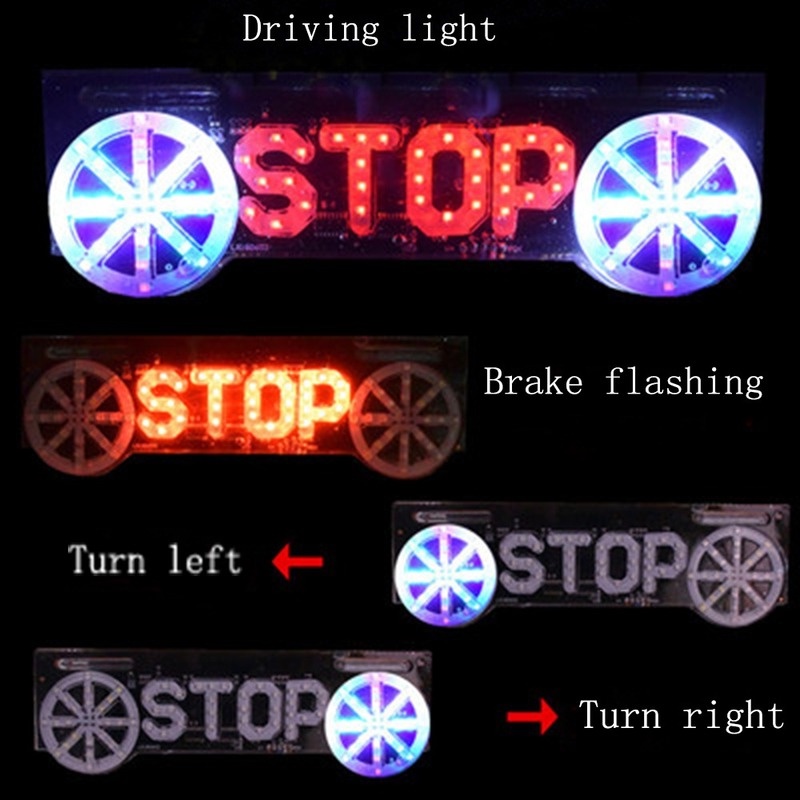 Thanh đèn LED OM nhấp nháy dùng làm đèn báo dừng /  xe máy đèn phanh / đèn rẽ / đèn hậu 12V xe máy