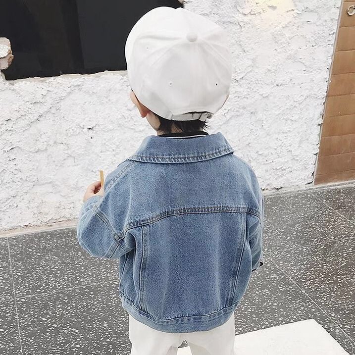 Áo Khoác Denim Thời Trang Cá Tính Dành Cho Bé Trai