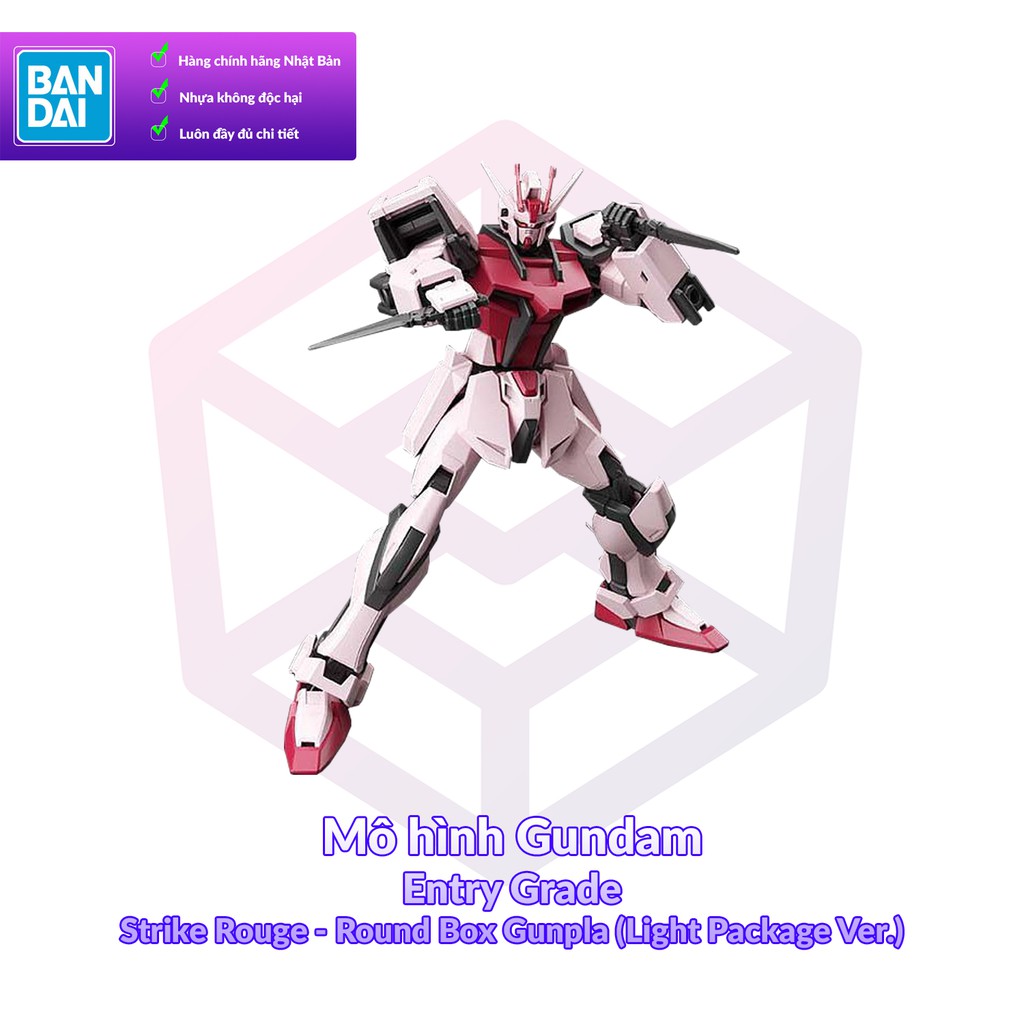 Mô hình lắp ráp Gundam Bandai – Heart Entry Grade Strike Rouge - Round Box Gunpla (Light Package) 1/144 [GDB]