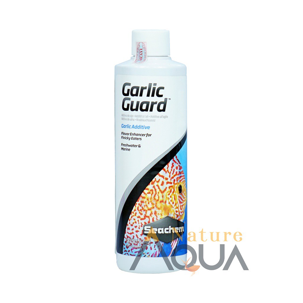 Seachem Garlic Guard - kích thích cá thèm ăn, tăng cường màu sắc chai 100ml/250ml Made in the USA