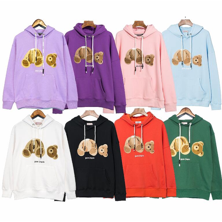 Áo hoodie thêu hình gấu thời trang sành điệu