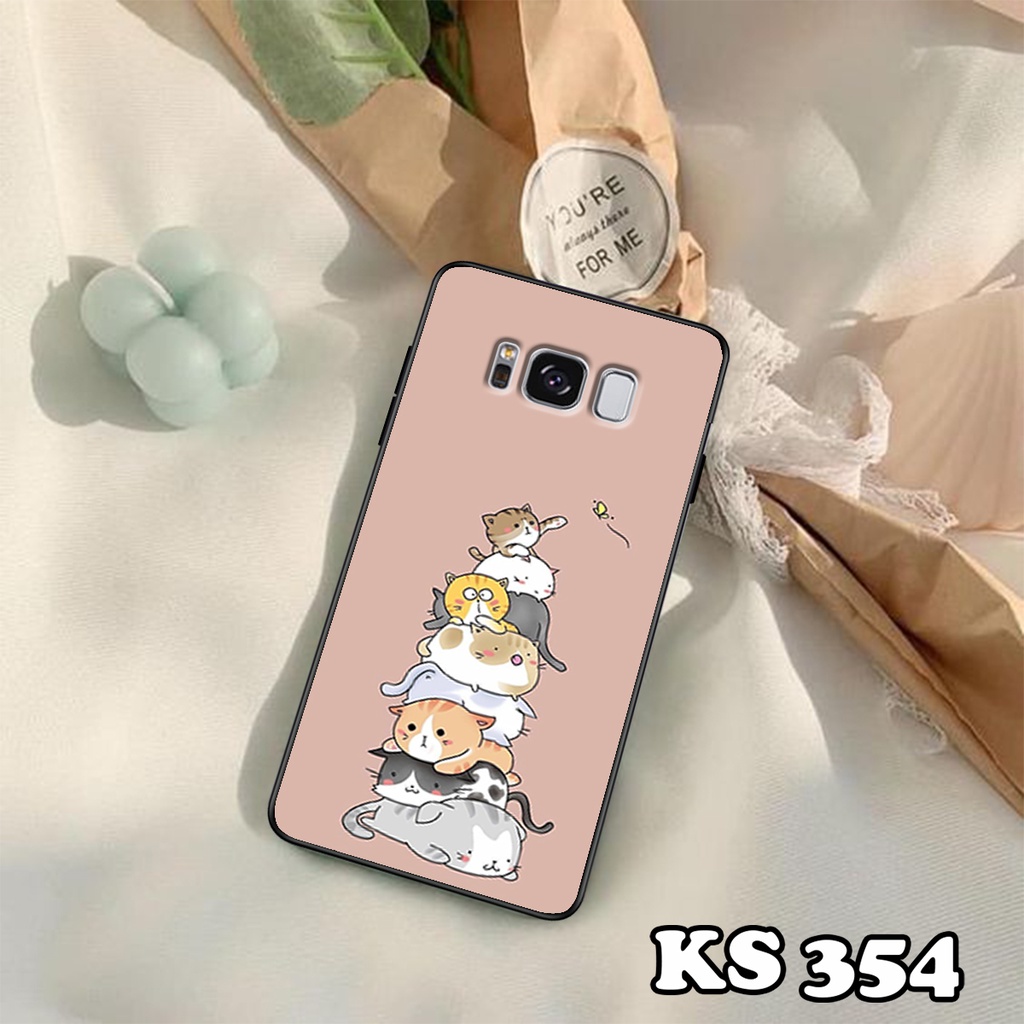 Ốp lưng Samsung S8 - S8 Plus - S9 - S9 Plus - Ốp Samsung in hình Cat&amp;Bear đáng yêu - Chất liệu TPU