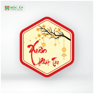 100 tem lục giác tết 7*8cm