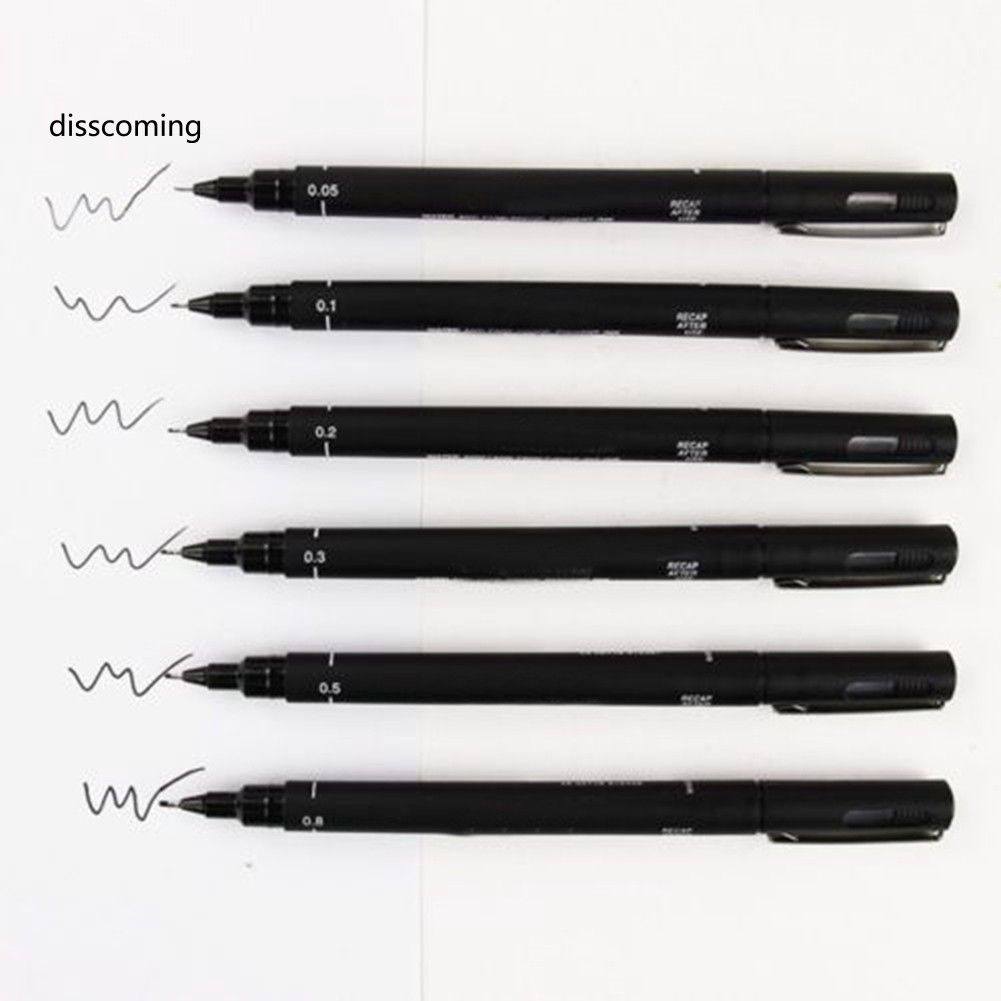 Bút đi nét màu đen chống thấm nước dùng vẽ truyện tranh anime