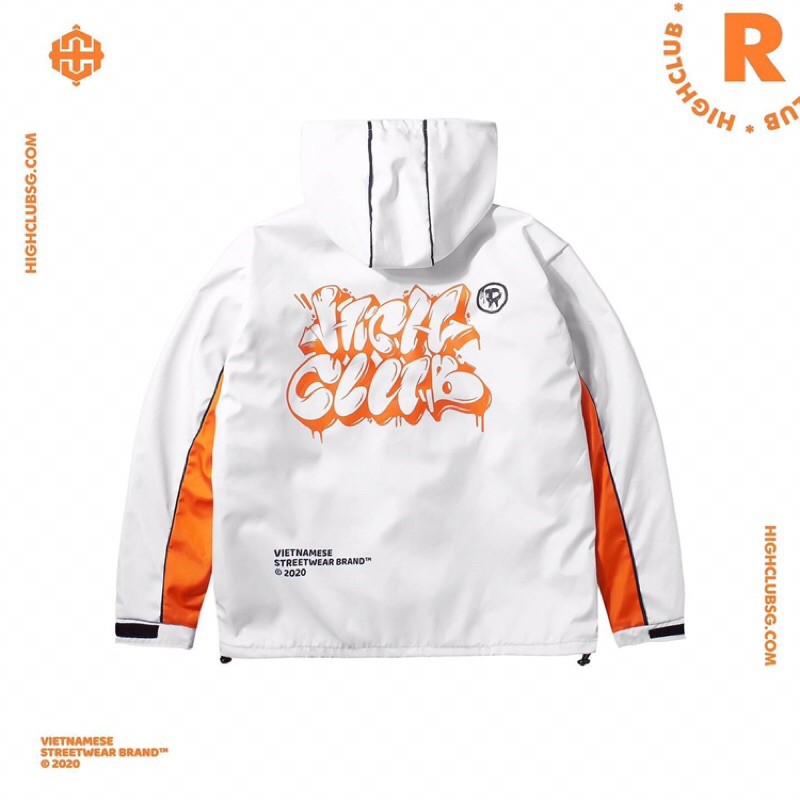 Jacket trắng localbrand Highclub size L
