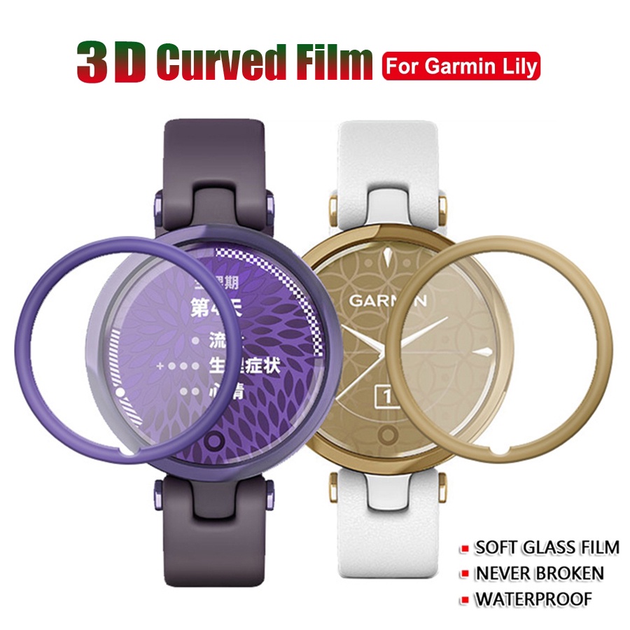 Miếng dán bảo vệ màn hình chống trầy chống thấm nước cho đồng hồ thông minh garmin lily 3d