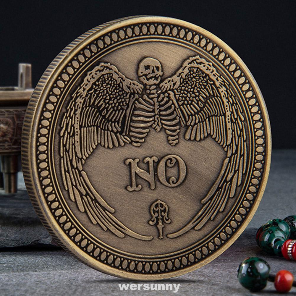 Đồng xu kim loại khắc chữ ý nghĩa dùng để trang trí