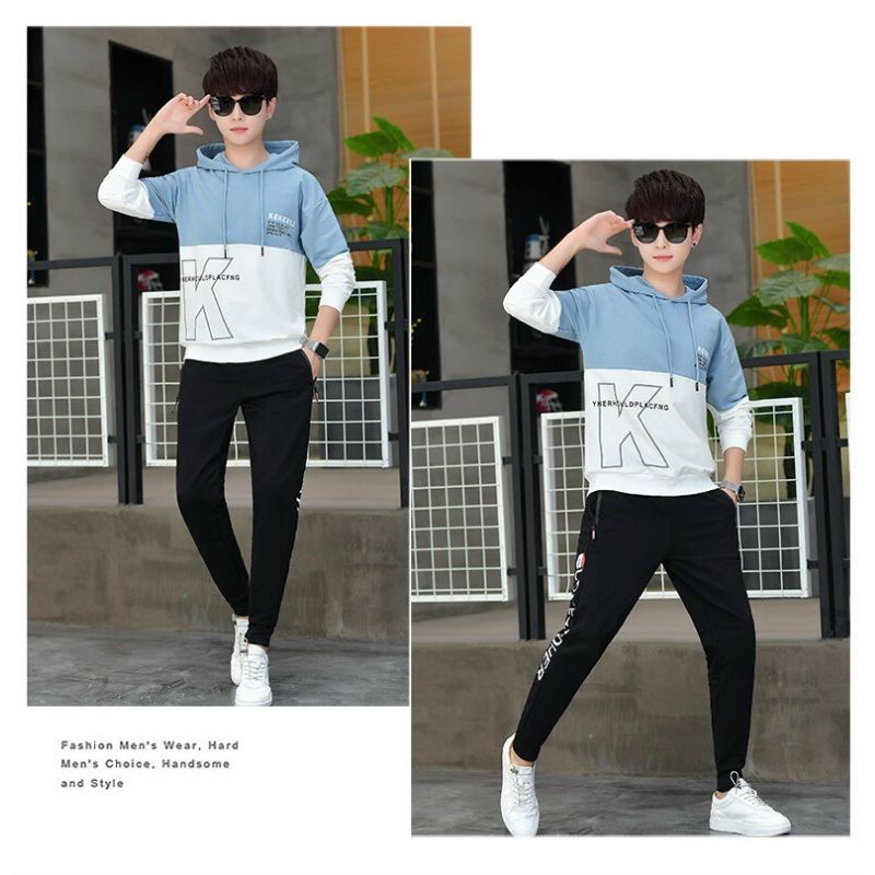 Áo hoodie teen nam chất nỉ phối màu in họa tiết thời trang hàn