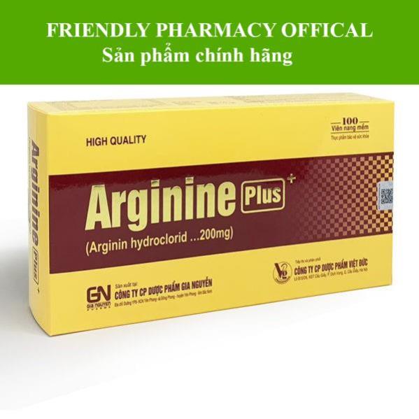 Arginine Plus – Hỗ trợ tăng cường chức năng gan, giải độc gan (Hộp 100 viên)