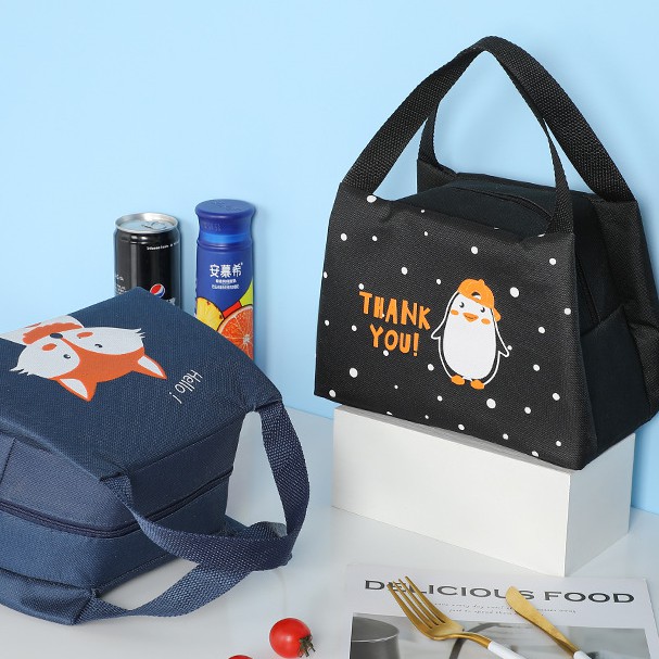 &lt;Video Review&gt; Túi Đựng Hộp Cơm Văn Phòng Ăn Trưa Giữ Nhiệt Quai Xách Có Thể Gấp Gọn Có Lớp Bóng Bạc Dễ Vệ Sin U156