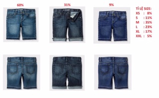 Quần sọt jean Cat & Jack (tt) bé gái