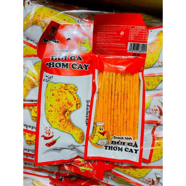 Snack hình đùi gà thơm cay