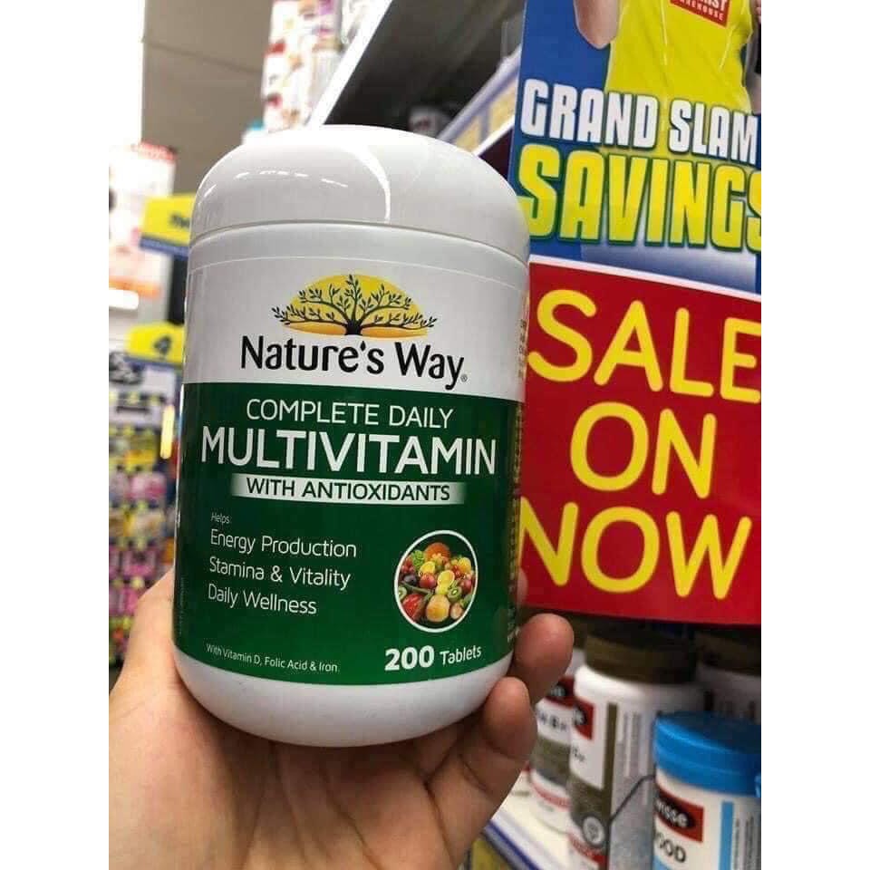 Vitamin Tổng Hợp và Tảo Biển Nature’s Way Complete Daily Multivitamin 200 Viên- vịt moon