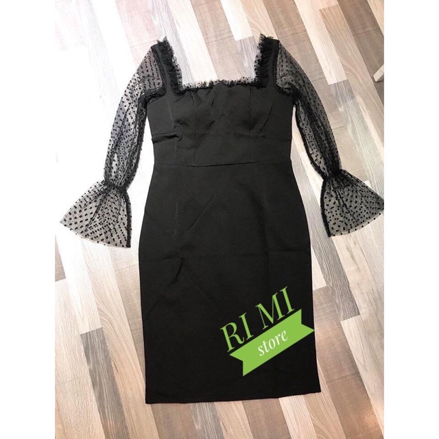 Đầm body cổ vuông MH