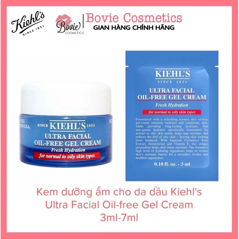 Kem dưỡng ẩm cho da dầu Kiehl's Ultra Facial Oil-free Gel Cream / Kiehls
