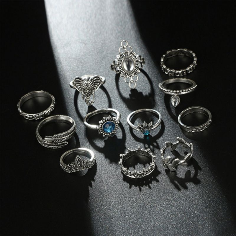 Nhẫn Mạ Bạc 2K Phong Cách Cổ Điển Cho Nữ