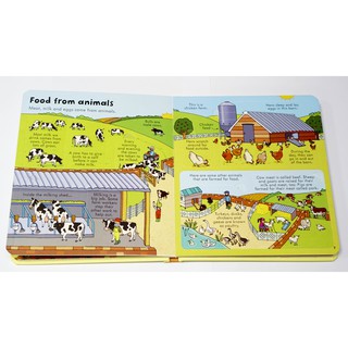 Sách Usborne - Look Inside Food