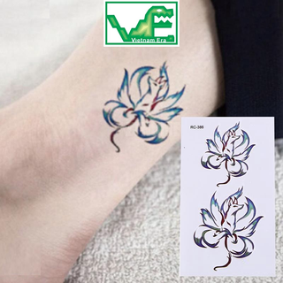 🔥Hình Xăm Dán Tạm Thời Hoa Sen Truyền Thuyết Hoa Bỉ Ngạn Chống Thấm Nước Hình Cáo Độc Đáo🔥