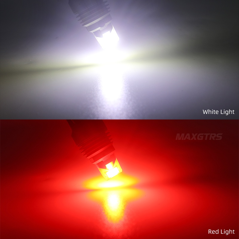 Set 2 đèn LED phanh MAXGTRS 2000LM 1157 BAY15D P21/5W 3570S 7443 W21 6000K cho xe hơi