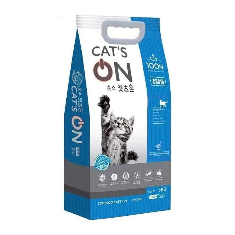 Hạt thức ăn khô cho mèo Cat’s On nhập khẩu Hàn Quốc (bao 5kg)