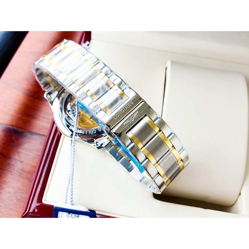 Đồng hồ nam chính hãng Longines Master Collection Diamond Demi 18kt L26285777 - Máy cơ tự động Thụy Sĩ - Viền vàng 18k