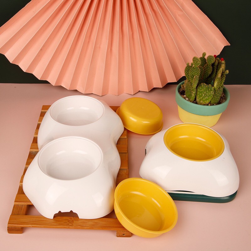 BÁT ĂN HÌNH TRỨNG ỐP DÀNH CHO CHÓ MÈO