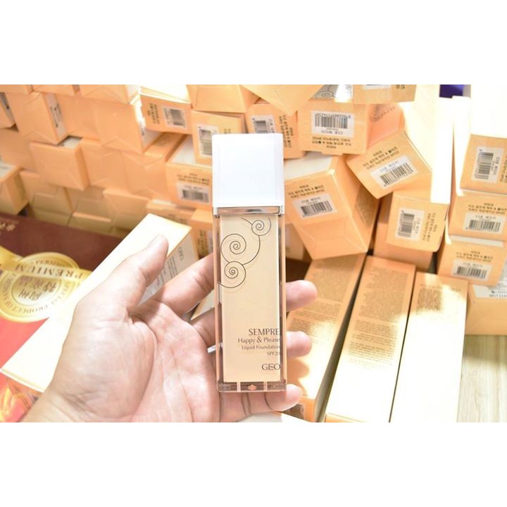 Kem nền Geo Sempre Happy & Please Liquid Foundation