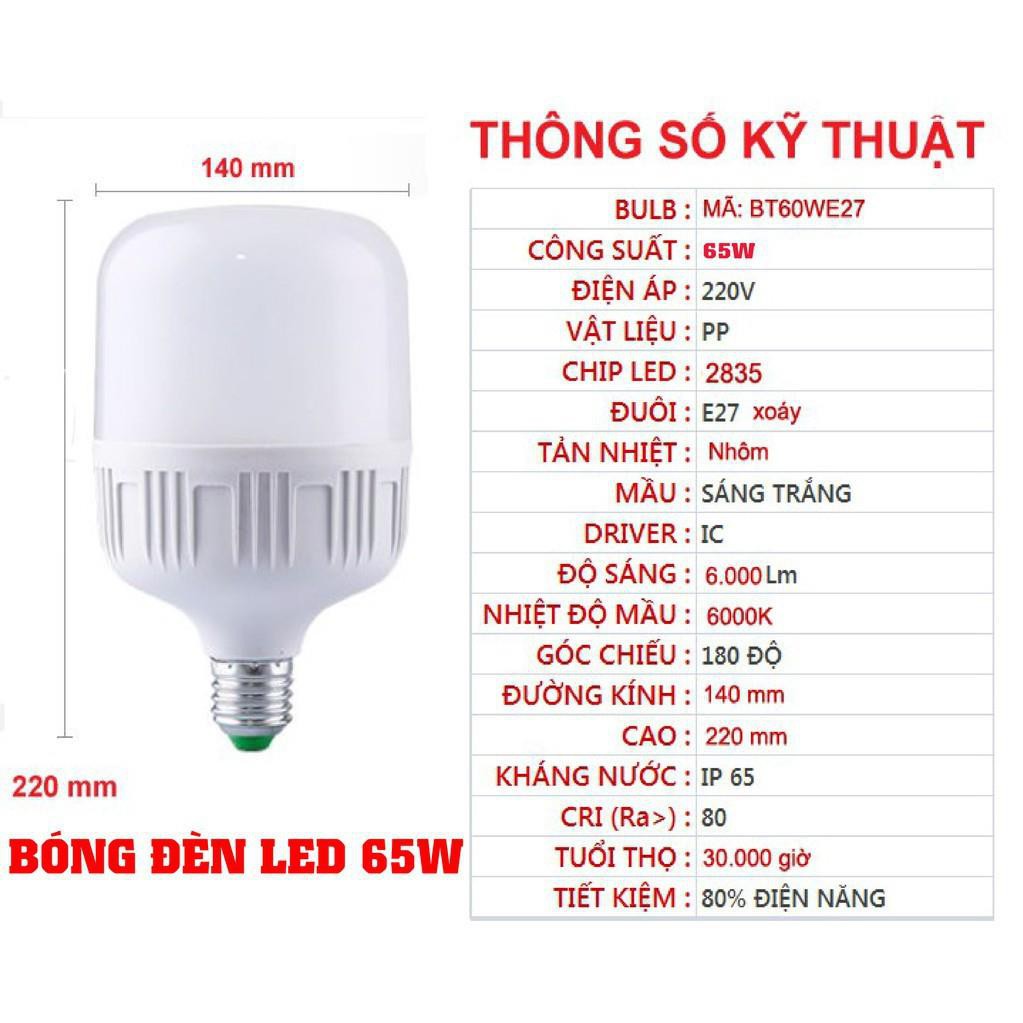 BÓNG ĐÈN LED TRỤ 5W - 65W TIẾT KIỆM ĐIỆN NĂNG - RẺ NHẤT SHOPEE ( BẢO HÀNH 12 THÁNG- LỖI 1 ĐỔI 1) -Hồng Anh Case