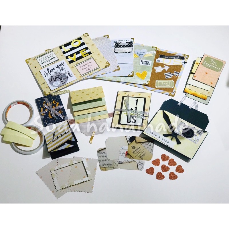 [Size 15x21]Bộ Kit làm sẵn hiệu ứng Scrapbook