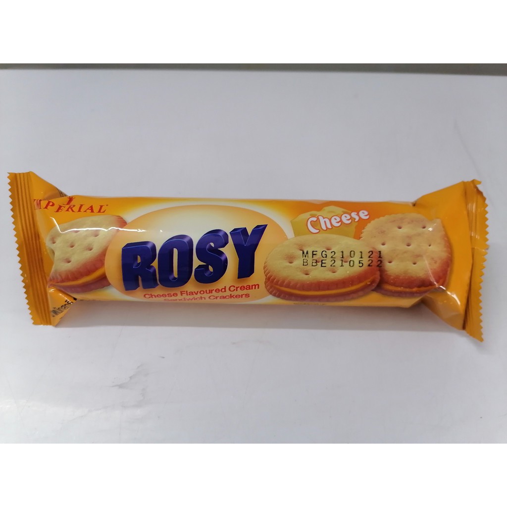 [100g – Phô mai] Bánh quy kem Rosy [Thailand] IMPERIAL Cheese Flavoured Cream Sandwich Crackers (halal) (cac-hk)