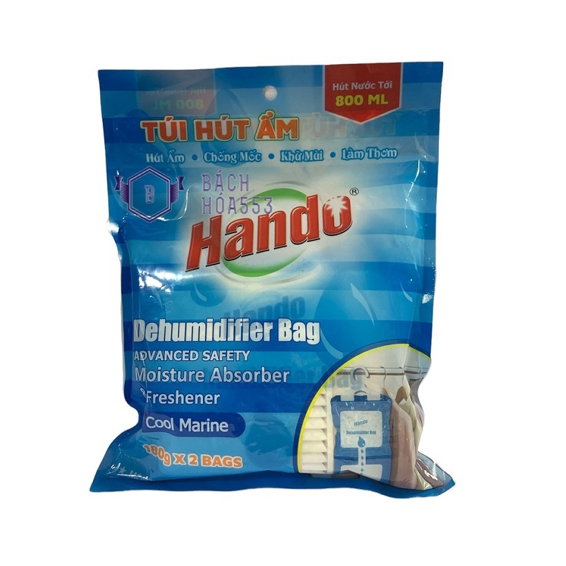 Túi hút ẩm khử mùi Hando 360g (Dung tích chứa nước 800ml)