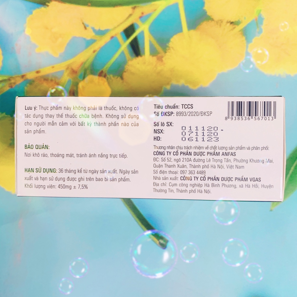 Cenazym gold Hộp 6 vỉ x 10 viên, giảm phù nề, sưng tấy do viêm họng, viêm phế quản, tổn thương mô mềm