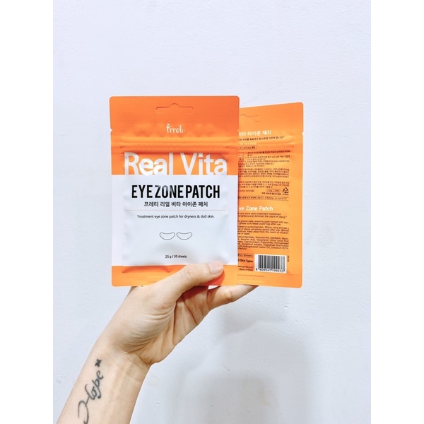 Mặt nạ giãm thâm mắt Pretti Real Vita Eyezone - 30 miếng /1gói