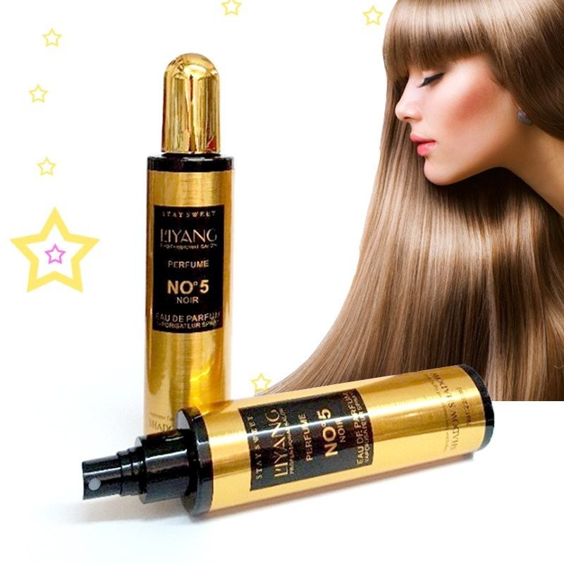 Xịt dưỡng tóc hương nước hoa Liyang No5 , Xịt dưỡng tóc, Xịt dưỡng tóc hương nước hoa, phục hồi tóc hư tổn, xịt dưỡng tó
