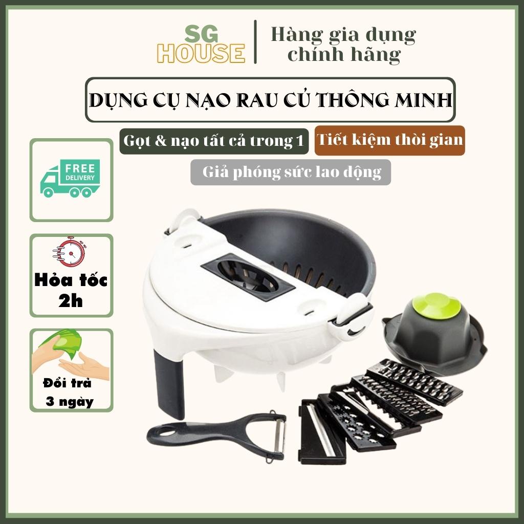 Dụng Cụ Cắt Thái Rau Củ Thông Minh Góc Xoay Tự Động-Dễ Rửa Rau-Nhựa PP-Thép Không Gỉ-An Toàn Vệ Sinh-Tiết Kiệm Thời Gian