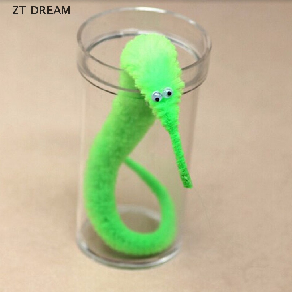 ZTD 1 X Magic Twisty Fuzzy Worm Wiggle Moving Sea Horse Kids Trick Toy 07