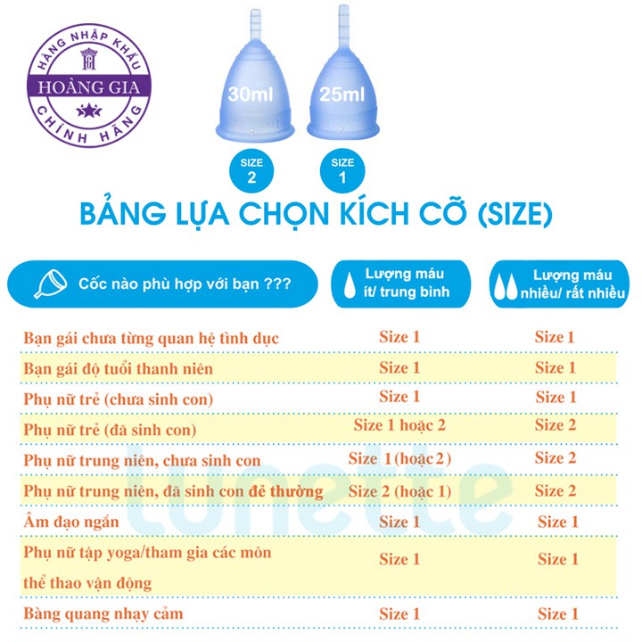Cốc nguyệt san Lunette Phần Lan  - HÀNG CHÍNH HÃNG + TẶNG HỘP GIẤY LAU TIỆT TRÙNG CỐC NK PHẦN LAN