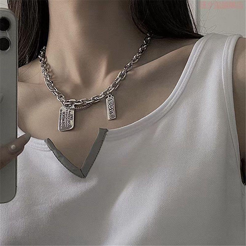 FORBETTER Vòng cổ Hai Lớp Dày Dặn Phong Cách Hàn Quốc Cho Nam