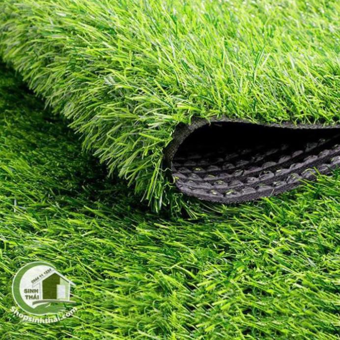 Tấm cỏ nhựa xanh cao câp trang trí hồ cá, sân vườn, mô hình