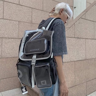 Balo Tote Talk NHỰA (tặng full tag và giấy thơm vukita157)